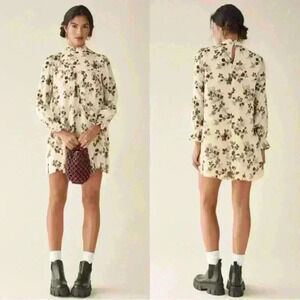 Reformation NWOT Jourdan Dress Regency- Cottagecore Rose Floral Short Dress M